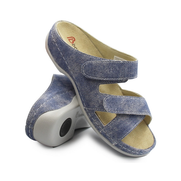 Damskie Klapki Berkemann Felia 01023-344 Jeans