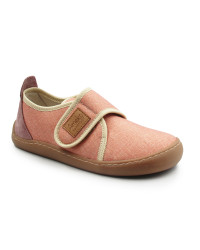 Kapcie Dla Dziewczynek na Rzep Barefoot Ameko Piko Brownrose