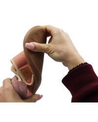 Kapcie Dla Dziewczynek na Rzep Barefoot Ameko Piko Brownrose