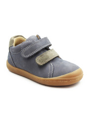 Buty Dla Chłopczyka na Wiosnę Barefoot Skórzane Niebieskie Primigi 7900022