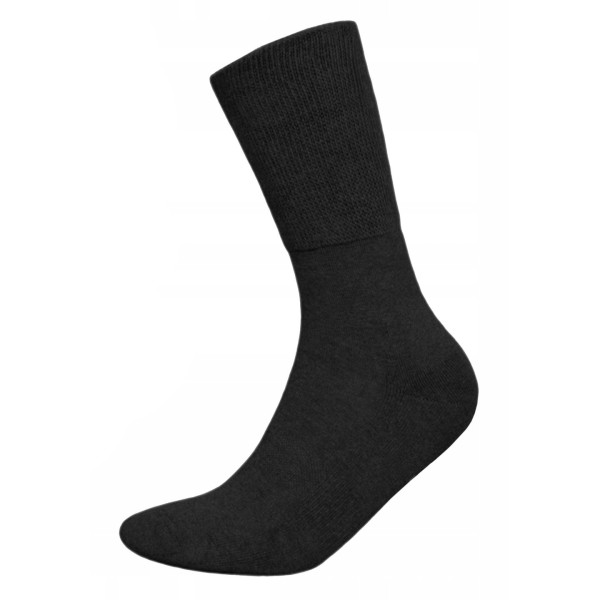 Skarpety Dla Diabetyków Frotte z Jonami Srebra Czarne Medic Deo Silver