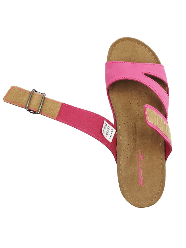 Klapki Damskie Na Lato Różowe Batz Elba