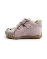 Buty Na Jesień Dla Dziewczynki Różowe z Kotkiem Ameko Kiti Pudrowy Pyłek