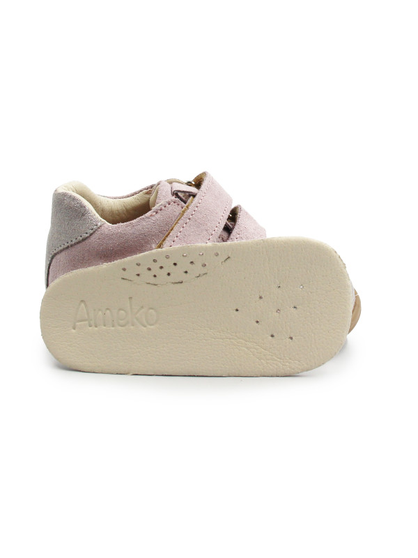 Buty Na Jesień Dla Dziewczynki Różowe z Kotkiem Ameko Kiti Pudrowy Pyłek