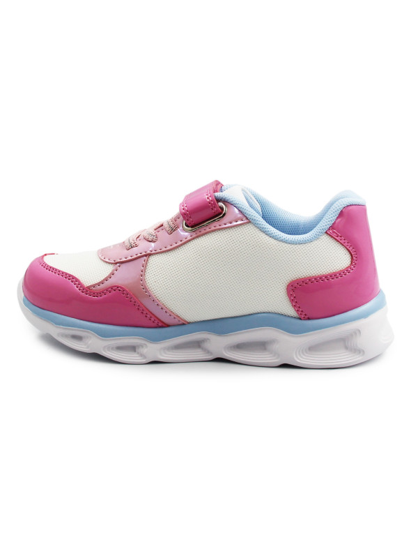 Różowe Buty Dla Dziewczynki na Jesień Świecąca Podeszwa LED Bluey Bartek 87042-15