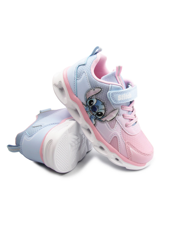 Buty Na Wiosnę Dla Dziewczynek Stitch Świecąca Podeszwa LED Bartek 87038-15