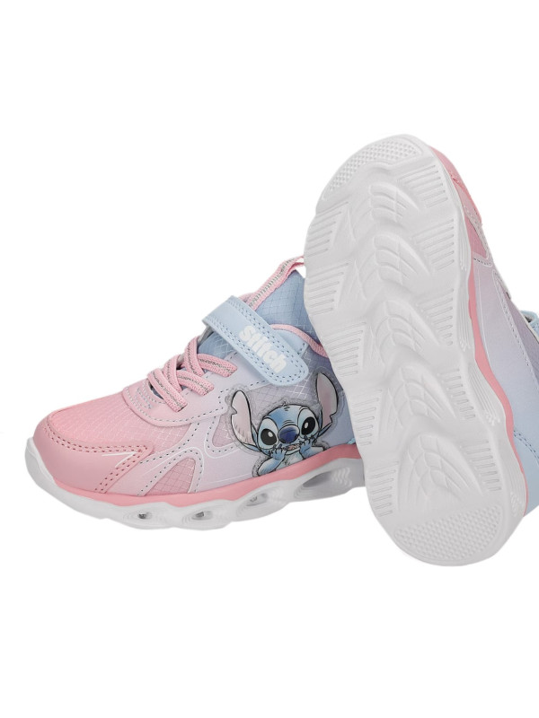 Buty Na Wiosnę Dla Dziewczynek Stitch Świecąca Podeszwa LED Bartek 87038-15