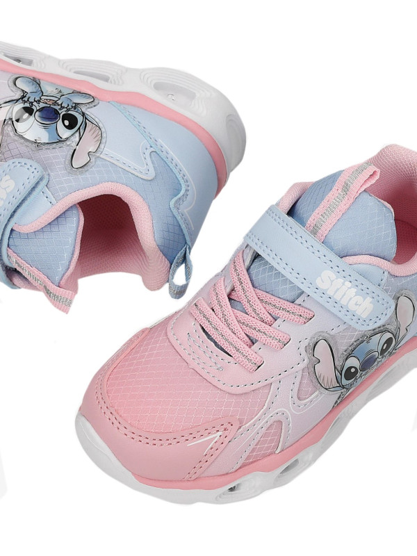 Buty Na Wiosnę Dla Dziewczynek Stitch Świecąca Podeszwa LED Bartek 87038-15