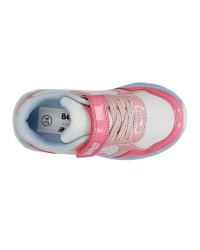 Różowe Buty Dla Dziewczynki na Wiosnę Świecąca Podeszwa LED Bluey Bartek 87042-15