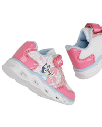 Różowe Buty Dla Dziewczynki na Wiosnę Świecąca Podeszwa LED Bluey Bartek 87042-15