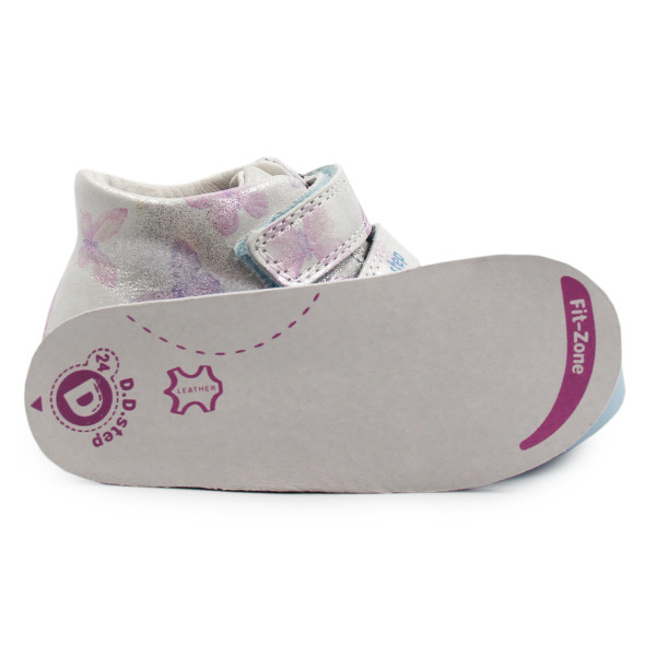 Buty Na Jesień Dla Dziewczynki Motylki Srebrne DD STEP S066-51151B