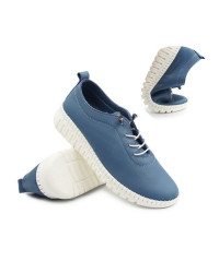 Półbuty dla kobiet na wiosnę z miękkiej skóry naturalnej T. Sokolski OG 4000 BLUE