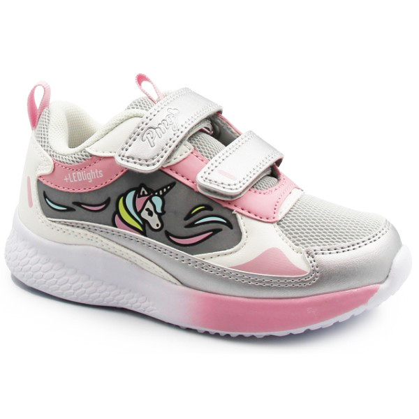 Sportowe Buty Dla Dziewczynki Na Wiosnę Na Rzep LED Primigi 7966500