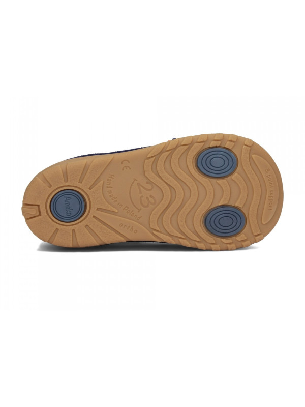 Buty dla dziewczynki na Wiosnę Półbuty Ameko Kiti Szary