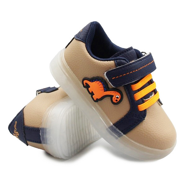 Chłopięce Buty Na Wiosnę Dinozaur Wojtyłko 1A25090 Beż
