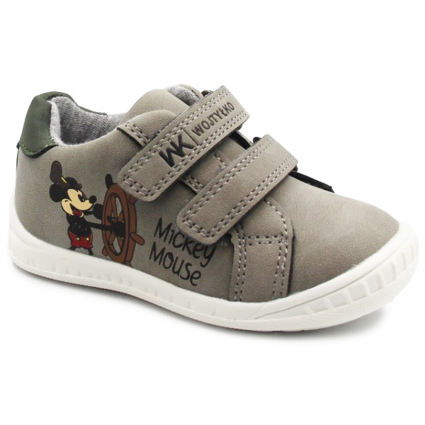 Buty Dla Chłopca Na Wiosnę Półbuty Mickey Mouse Wojtyłko 1A25382S Szary