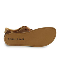 Półbuty barefoot męskie na wiosnę Stitch&Walk S088-61943B chocolate