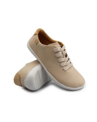 Barefoot buty na wiosnę dla kobiet Stitch&Walk S088-61943 cream