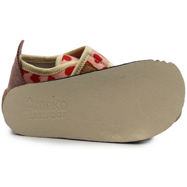 Kapcie Dziewczęce Do Szkoły i Przedszkola Barefoot Ameko Piko Hearts