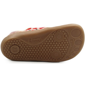 Kapcie Dziewczęce Do Szkoły i Przedszkola Barefoot Ameko Piko Hearts