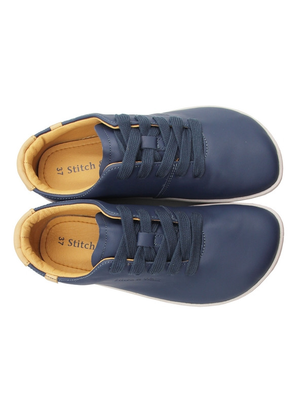 Buty na wiosnę barefoot Stitch&Walk S088-61943A royal blue