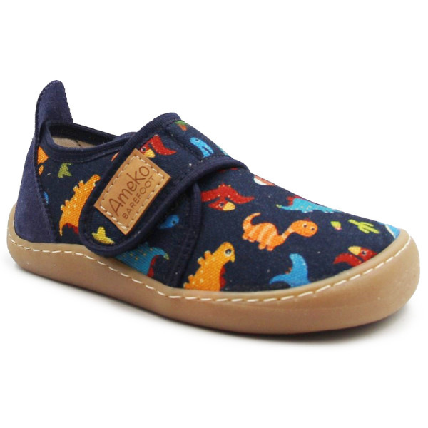 Kapcie Na Zmianę Dla Chłopca Barefoot Dinozaury Do Przedszkola i Szkoły Ameko Piko Dino