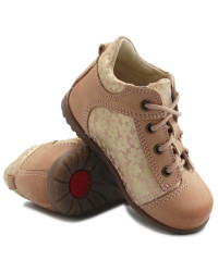 Eleganckie Buty Dla Dziewczynki Sznurowadła Emel E 2369c-3
