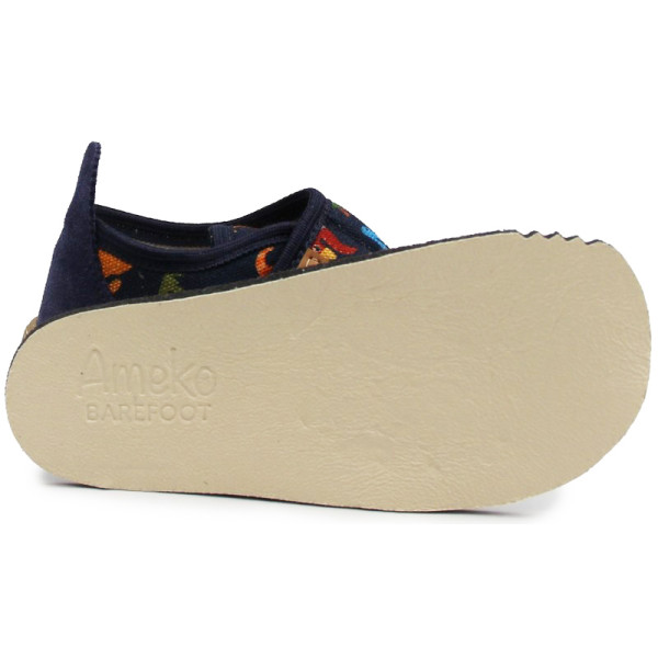 Kapcie Na Zmianę Dla Chłopca Barefoot Dinozaury Do Przedszkola i Szkoły Ameko Piko Dino