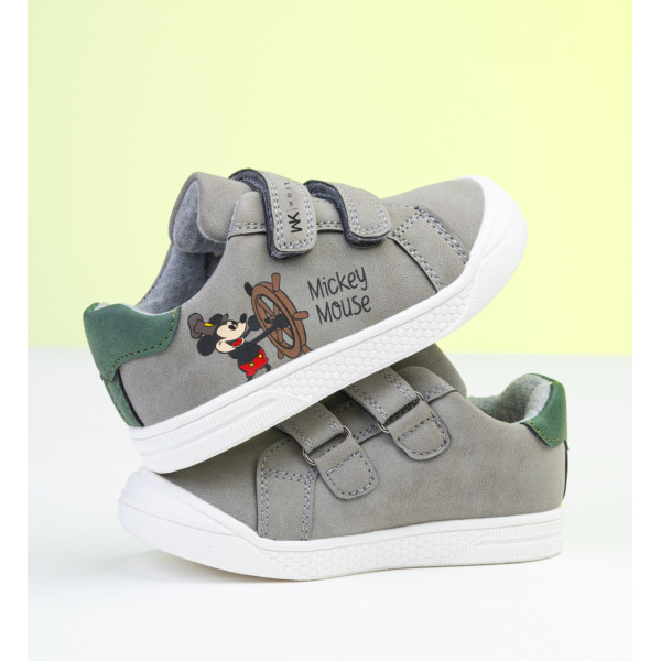 Buty Dla Chłopca Na Wiosnę Półbuty Mickey Mouse Wojtyłko 1A25382S Szary