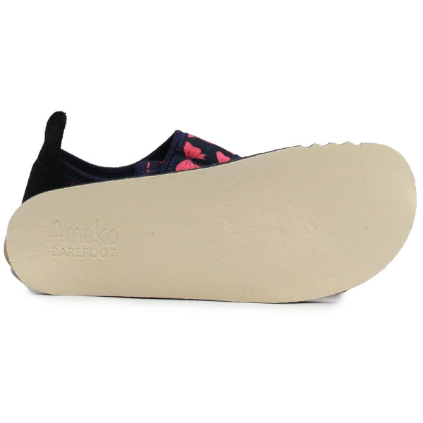 Kapcie Dla Dziewczynki Do Szkoły i Przedszkola Barefoot Ameko Piko Kokardki