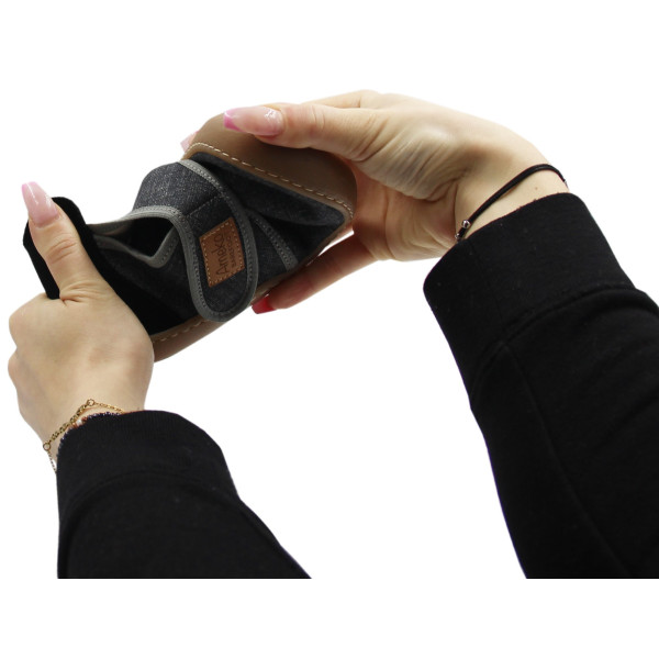 Kapcie Dla Chłopca Do Szkoły i Przedszkola Ameko Piko-antracyt