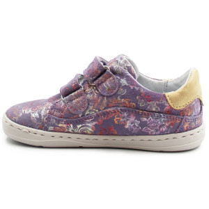 Buty Dla Dziewczynki Na Wiosnę Jamet 2219 Fioletowe w Kwiatki