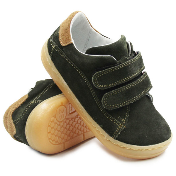 Chłopięce Buty Na Jesień Barefoot Jamet 2219 Zielony Welur