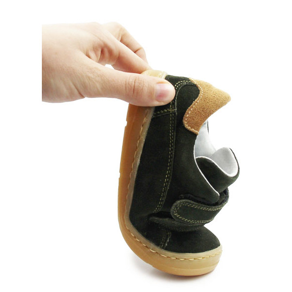 Chłopięce Buty Na Wiosnę Barefoot Jamet 2219 Zielony Welur