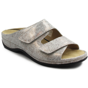 Klapki dla kobiet z miękkiej skóry naturalnej na lato Berkemann Daria 01002-431