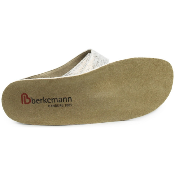 Klapki dla kobiet z miękkiej skóry naturalnej na lato Berkemann Daria 01002-431