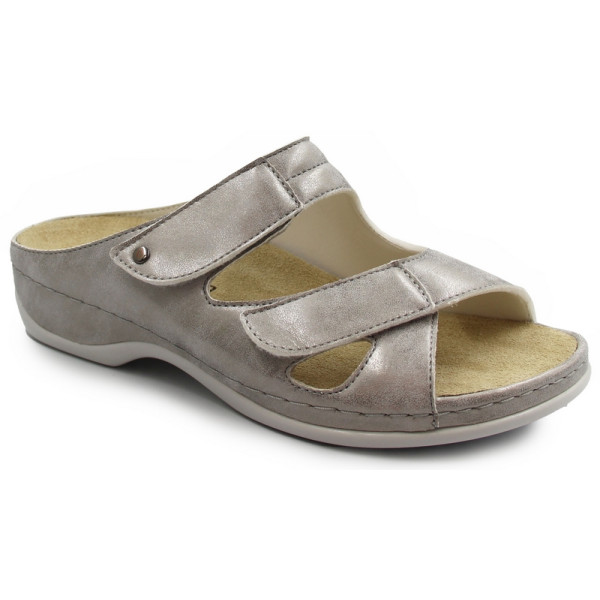 Klapki ze skóry naturalnej dla kobiet na lato Berkemann Janna 01027-776