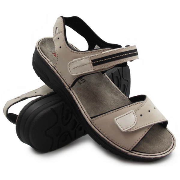 Snadały damskie buty z wygodnym zapięciem na rzepy Berkemann Leni 03102-980