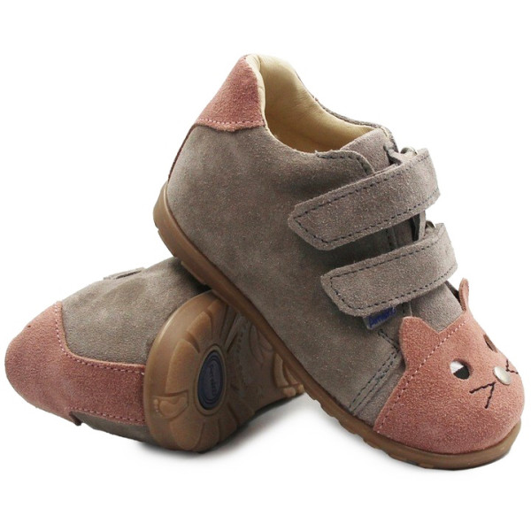 Buty dla dziewczynki na Jesień Półbuty Ameko Kiti Szary