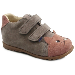 Buty dla dziewczynki na Wiosnę Półbuty Ameko Kiti Szary