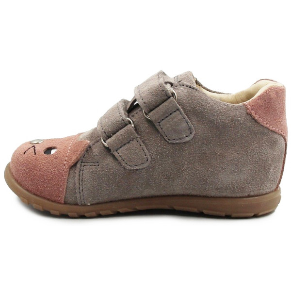 Buty dla dziewczynki na Wiosnę Półbuty Ameko Kiti Szary