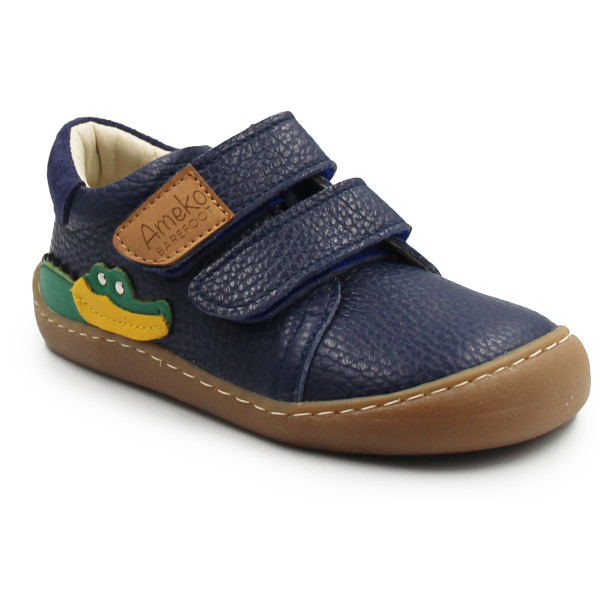 Buty Na Jesień Dla Chłopca Półbuty Barefoot Ameko Otis Croco Navy