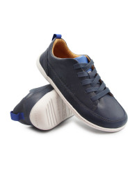 Męskie i damskie półbuty barefoot na wiosnę skóra naturalna Stitch & walk S088-61255A royal blue