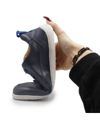 Męskie i damskie półbuty barefoot na wiosnę skóra naturalna Stitch & walk S088-61255A royal blue