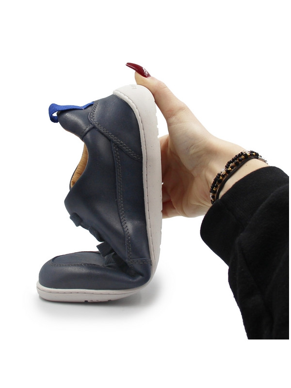 Męskie i damskie półbuty barefoot na wiosnę skóra naturalna Stitch & walk S088-61255A royal blue