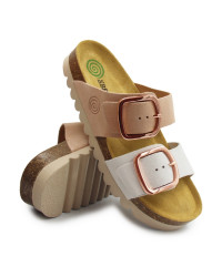 Klapki dla kobiet ze skóry naturalnej do pracy Dr Brinkmann 700924-42