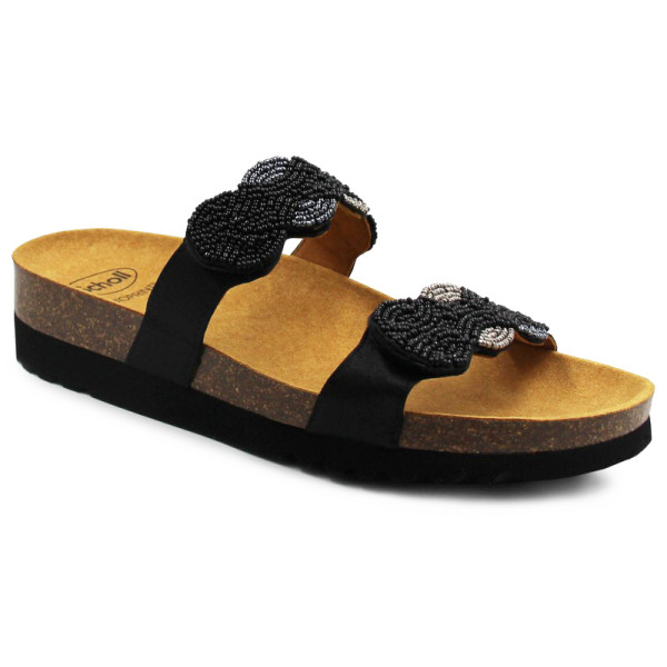 Klapki Damskie Koraliki Scholl Pamilla 2 Straps Med mf320161004