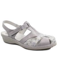 Sandały dla kobiet seniorek na lato skóra naturalna Suave 720044-91