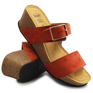 Klapki Damskie Na Obcasie...