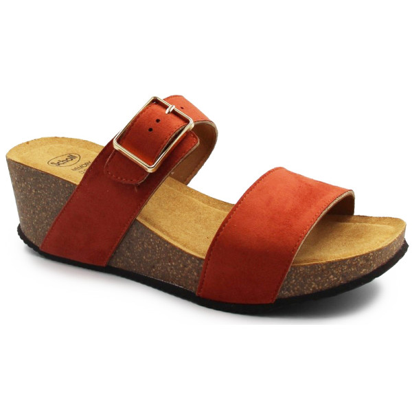 Klapki Damskie Na Obcasie Scholl Ravello 2 Straps med MF320451555